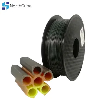 PLA 3D-Filament Tri Temperatur Farve Ændre Lava 3D-Printer Glødetråd, Sort til Rød til Gul, 1KG 1.75 mm Tolerance +/-0.05