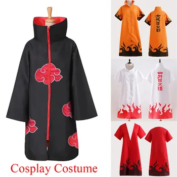Hot Salg Anime Naruto Akatsuki /Sasuke og Itachi Cosplay Kostume Tøj Kappe Cape Pels til Mænd, Kvinder Jul nytår Fest