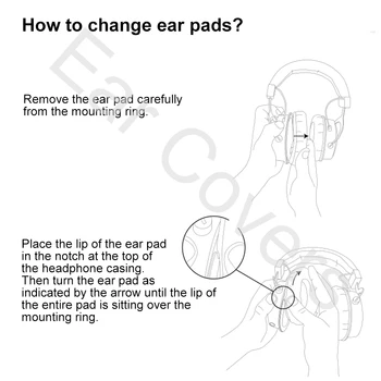 Ear-Pads For JVC HA-D710 HA-D710 Hovedtelefon Ørepuder, at det nye Headset Ear Pad PU Læder Sponge-Skum