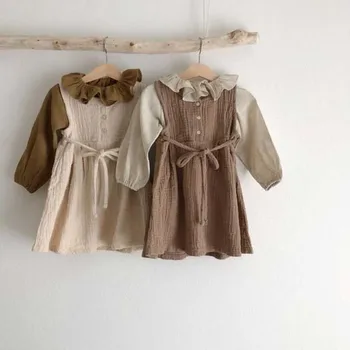 Baby Piger Kjoler 2020 Japan & koreanske Kjoler Barn Kids Pige Kjole Prinsesse Pige Sengetøj Clothings Børn Casual Fashion Kjole