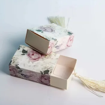 50stk Skuffe Form Candy Box Chokolade æsker Bryllup Fordel Tasker Sød Gave Slik Pose til Baby Shower, Fødselsdag part Gæster