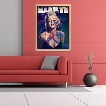 Berømte Skuespillerinde Super Star Marilyn Monroe 5D DIY Diamant Maleri Fuld Pladsen Diamant Broderi Salg Rhinestone Mosaik Billede