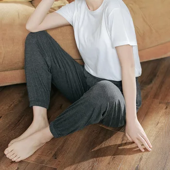 Koreansk Stil Kvinders Forår Sommer Pyjamas, Bukser, Slim Fast Kvindelige Homwear Elastisk Talje 2020 Casual Nattøj Damer Nattøj
