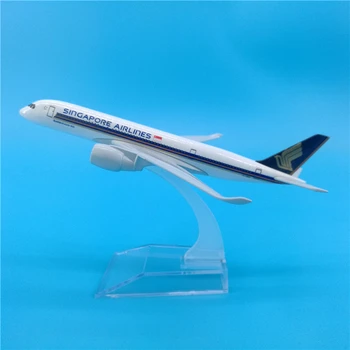16cm Fly Model Singapore Airlines Airbus A350 Simulering Metal Trykstøbt Legering Fly Kids Legetøj