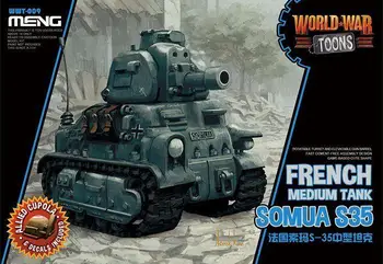 Meng Model WWT-009 Somua S35 fransk Kampvogn Verdenskrig Toons (Q Udgave)
