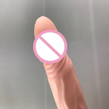 BAILE 20CM Gummi Billige Dildo Realistisk Penis Vibrator Fallos Med en Enkelt Vibration ,Medlem Sex Legetøj Til Kvinder,Sex Shop