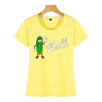 Toppe T-Shirt til Kvinder sjove lage bolden spiller pickleball Tegneserie Indskrifter Print Kvindelige Tshirt