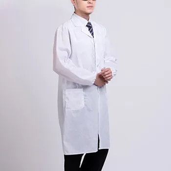Hvid kittel Læge, Hospital Forsker Skole Fancy Kjole Kostume til Voksne Studerende TT@88