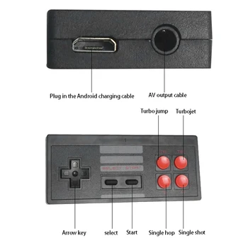 Mini spillekonsol Bygget i 620 Spil Box Dual Gamepad Controller-TV spillekonsol til NES Kid ' s Gave