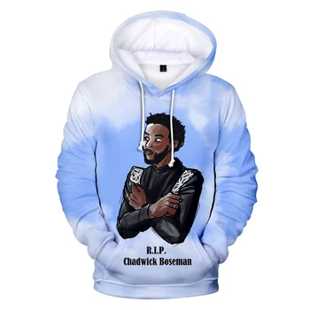 WAKANDA for EVIGT 3D-Hættetrøjer Chadwick Boseman Hoodie Sweatshirt Hip Hop Mænd/Kvinder Streetwear Efterår og Vinter Fritids-pullover