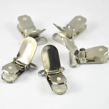 20 stk Sølv Tone Antik Bronze Metal Seler Pica Pacifier klip ring indre 20mm/25mm/35mm runde klip dot ansigt Indehavere