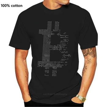 Crypto-T-Shirt Bitcoin Cryptocurrency Cryptocurrency Logo Grå T-Shirt Grundlæggende Korte Ærmer t-Shirt Sjove Grafiske Mandlige 4xl Tshirt