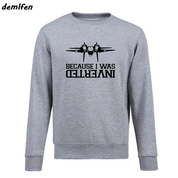 Nyt Mærke Tøj Fleece Sweatshirts Sjovt, for det Var Omvendt F14 Tomcat Fly Pistol hættetrøjer Hip Hop Pels Toppe Streetwear