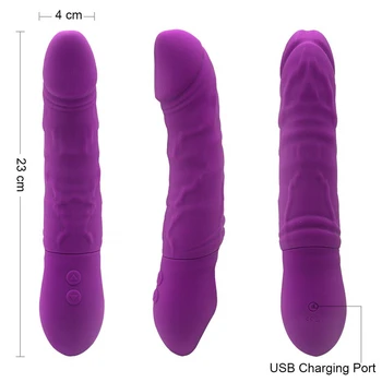 Dildo Vibrator for Kvindelige Dildo Par Vagina, Klitoris Adult Sex Toy Vibratorer med 27 Kombinationer Tilstande G-Spot Stimulation