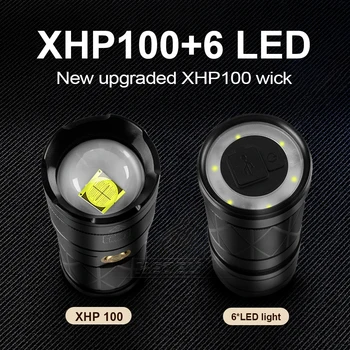 High Power Led Lygter XHP100 Taktisk Lommelygte Torch Light Usb-Flash-Lys 18650 Kraftfulde Lommelygte Led Xhp70 arbejdslampe