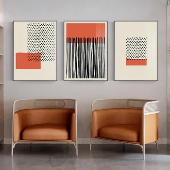Abstrakt Kunst på væggene Lærred Maleri Plakater og Prints Stue Geometriske Modulopbygget Dekorative Billeder til Hjem Design Plakat