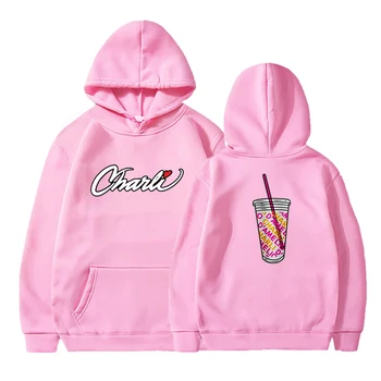 Charli Print 2020 Sommeren Streetwear Hættetrøjer Kvinder Casual Pullovere Koreansk Stil Varm Kawaii Dame Løs Oversize Sweatshirts