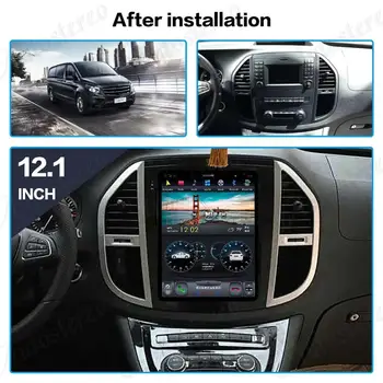 Carplay lodret Tesla skærmen Android 9.0 Car Multimedia Afspiller Til Mercedes-Benz Vito 2016+ GPS Radio Audio stereo BT head unit