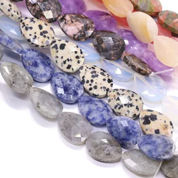Natursten Facetteret Krystal Perler Vand Drop Form Agater Ametyster Løse Perler til Smykker at Gøre DIY Armbånd, Øreringe Kvinder