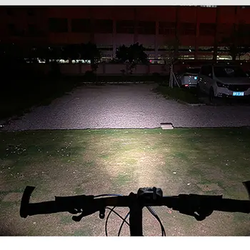 3 in1 10000mAh Cykel Lampe 3000lumen 5*T6 LED Cykel Lys USB-genopladelig Vandtæt Zoom Forlygte Bageste lys MTB Cykel Lys