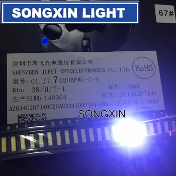 3000PCS XIASONGXIN LYS FOR JUFEI LED-Baggrundsbelysning 7020 3V 54LM kold hvid LCD-Baggrundsbelysning til TV-Program 01.JT.7020BPW1-C-N
