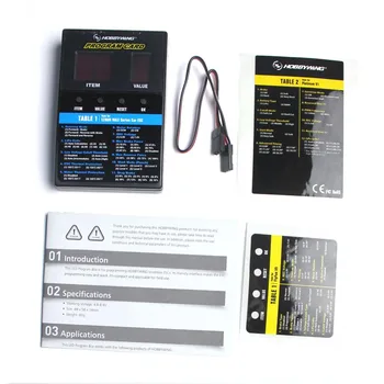 Hobbywing LED-Program Card Box C for QuicRun XeRUN EzRUN Serie Bil ESC Platinum FlyFun Fly Brusless ESC