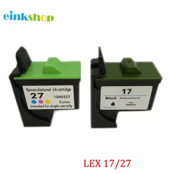 Eikshop 2stk for Lexmark 17 27 Patron til Lexmark Z605 Z615 Z33 i3 X1100 X1200 X1150 X1270 X2250 X75 Z13 Z23 Z34 Z515 Z517