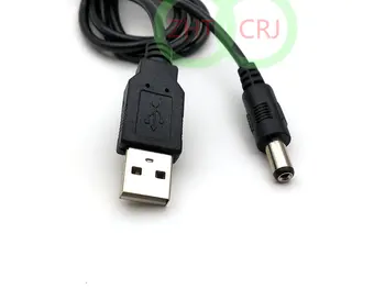 USB 2.0-EN ind til 5,5 mm x 2.1 mm DC Tønde Stik Jack Power Kabel-100cm Ny