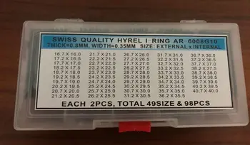 Gratis levering 1 Sæt 0.8 mm Se Crystal O-Ring Pakning Vælge Størrelser