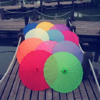 Nye 40CM Kinesiske farvet papir paraply traditionelle Dekorative kunst og kunsthåndværk blankt papir paraply hånd DIY maleri af Forbrugsstoffer