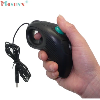 Mosunx computerudstyr 2.4 GHz USB-Kablet Håndholdt Mus Finger ved Hjælp af Optiske trackball Mus 1000 DPI Gaming Mus Jun24