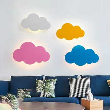 LED Cloud væglampe til Soveværelse Børn Planteskole børn væglampe side lampe art deco-wall sconces side lampe inventar