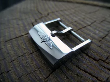 Se Tilbehør Spænde for -Breitling1884 Series Silikone Rem Pin Spænde Se Clasp Massiv Rustfri Stål Ur-Knap 20mm