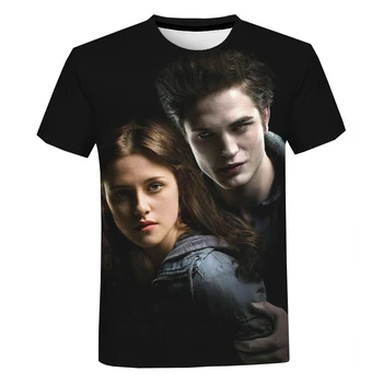 2020 Nye Ankomst The Twilight Saga 3D-Print T-shirt til Mænd, Kvinder Sommer Mode Afslappet Korte Ærmer Harajuku Streetwear T-Shirt