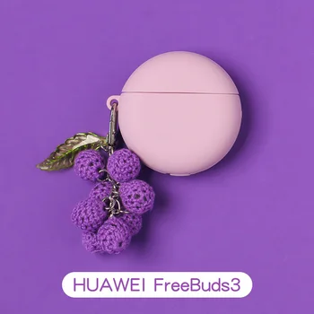 Søde tegneserie Nøglering Sagen for Huawei Freebuds 3 Tilfælde Fashion Silikone Hovedtelefon Beskyttende Dække for Huawei Gratis Knopper 3 Pro