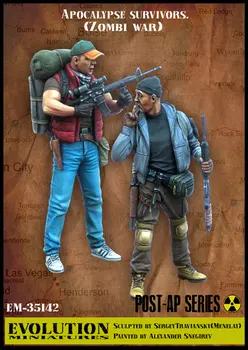 1/35, Apocalypse Overlevende (Zombi Krig), Harpiks Model Soldat GK, Militær tema, Usamlet og umalet kit