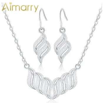 Aimarry 925 Sterling Sølv Smykker, Øreringe Øreringe Sæt Til Kvinder Engagement Bryllup Mode Smykker