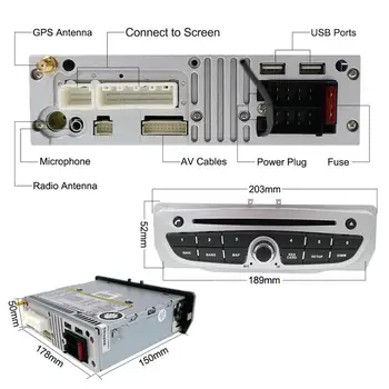 Android-10.0 Radio Stereo-GPS For Renault Megane 3 Fluence 2009-Bil DVD-Afspiller, GPS-navigation, Multimedie Auto IPS radio