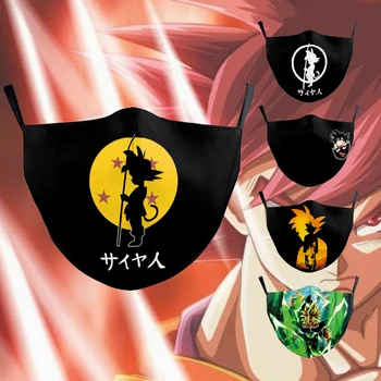 2020 Nye Mode Animationsfilm Z Ansigt Munden Masker Unisex Børn, Voksne Japan Tegnefilm Goku Anime Print Genanvendelige Ansigt Stof Masker