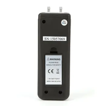 Nye Ankommer TL-100 Digitale Manometer lufttryk Meter Håndholdte trykmålere Håndholdte U-type differenstryk Meter