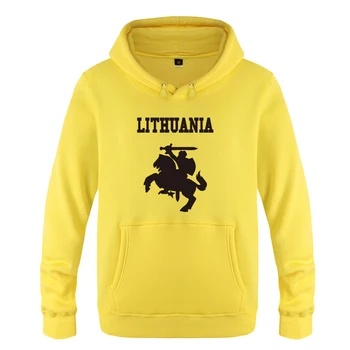 Litauen våbenskjold Kreative Hættetrøjer Mænd 2018 Mænds Fleece Pullover Hætteklædte Sweatshirts
