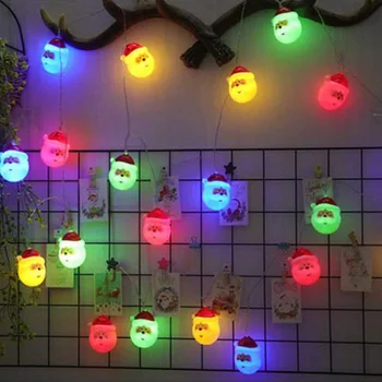 1,5 M 10leds 3M 20leds Dejlige Santa Claus LED String Lys Vandtæt juletræ Ferie Nye År Fest Dekoration Garland