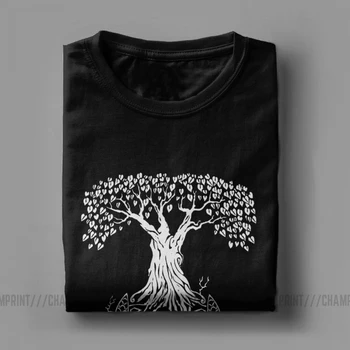 Mænd ' s Tree Of Life Vikingerne T-Shirt Valhalla Søn Af Odin T-Shirt Odin Viking Bomuld Toppe Sjove kortærmet t-Shirt