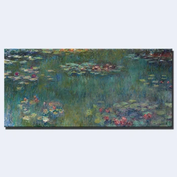 Abstract Claude Monet Vand Lotus Lærred Maleri Plakater Og Prints Quadros Væg Kunst Billede Til Stuen Home Decor Cuadros