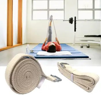 Hot Salg Strække Yoga Strap Holdbar Ren Bomuld Motion Stropper Justerbar Strop Med D-Ring Spænde Giver Fleksibilitet Til Yoga