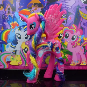 14cm My Little Pony Legetøj Prinsesse Rainbow Dash Twilight Sparkle Pinkie Pie Sjældenhed PVC-Action Figurer, Dukker, Legetøj til Børn