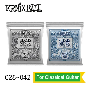 Ernie Ball 2406/2403 Ernesto Palla Nylon Klar og Sølv Klassisk Guitar Strenge 028-042
