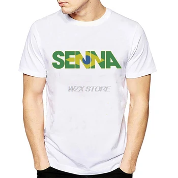 Ny Mode Ayrton Senna Biler Fans T-shirt mænd Racing bil, Print t-shirts Sommer, Korte Ærmer Shirts, Toppe Katolicismen t-Shirts T-Shirt