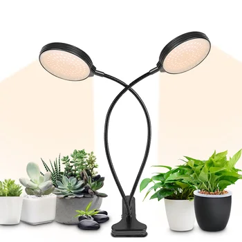 LEADLY Runde LED Plante Lys Til Indendørs Planter USB-Kontrol LED vækst Lys, Justerbar Svanehals Voksende Plante Lampe Med Klip