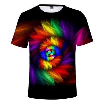 Tie Dye Flashbacks T-Shirt Trippy Tie-dye 3D-Print Kvinder Mænd t-shirt T-shirt til Sommeren harajuku casual T-Shirts, Toppe Mænd Tøj